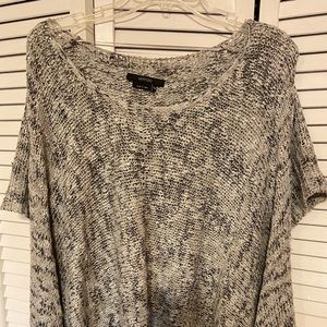 Womens knit long-sided sweater